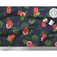 thumbnail image 2 of Soimoi Polyester Crepe Fabric Floral & Leaves Tropical Decor Fabric Printed Yard 42 Inch Wide, 2 of 2