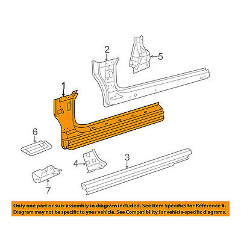 CHRYSLER OEM 2008 SebringExterior Outer Rocker Panel Left 4389551AF