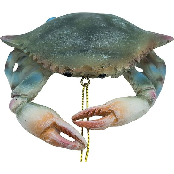 Blue Crab Ocean Coastal Beach Christmas Tree Hanging Nautical Ornaments