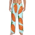 thumbnail image 2 of Lsque Cartoon Carrot Print Men's Pajama Pants, Lounge Pant - Comfortable Home Wear,Elastic Waistband, Stylish Design-XX-Large, 2 of 9