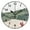 Black, variant on Japanese Samurai Wall Clock Modern Small Clock Gold Hands for Office, Home, Bedroom,School 9.84in