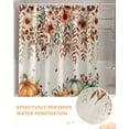 thumbnail image 6 of Fall Thanksgiving Shower Curtain Set ，Waterproof Fabric Shower Curtains Pumpkin Flower Shower Curtains for Bathroom,Bathroom Decor 54x"78", 6 of 7