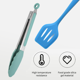 thumbnail image 3 of 1. UTENSILIOS SUAVES, SEGUROS, ORGÁNICOS Y ANTIARAÑAZOS: Nuestro juego de utensilios de silicona es suave con sus utensilios de cocina antiadherentes. Puede sentirse tranquilo sabiendo que sus, 3 of 5