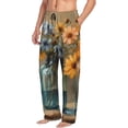 thumbnail image 6 of Sigee Charming Daisy Bouquet Art print Men's Pajama Pants Lounge Sleep Bottoms with Elastic Waistband and Pockets-X-Large, 6 of 6