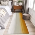 thumbnail image 4 of Burnt Orange Beige Ombre 2'x6' Runner Rugs for Hallway Kitchen Bedside Non Slip Washable, Modern Abstract Art Texture Entryway Rug Runners with Rubber Backing, Long Carpet Runner for Laundry Room, 4 of 8