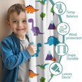 thumbnail image 3 of Blackout Kids Curtains,White Dinosaurs Landscapes Pattern Childrens Insulated Curtains Set Of 2,Bedroom Essentials,Toddler Room Decor 42"x84", 3 of 5