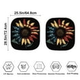 thumbnail image 3 of Yuyamidu Sunflower Car Sun Shade Windshield American Flag Car Windshield Sun Shade 2 PCS Car Windshield Cover Sun Shade Portable Auto Accessories for SUV Van UV Ray Sun Visor, 3 of 5