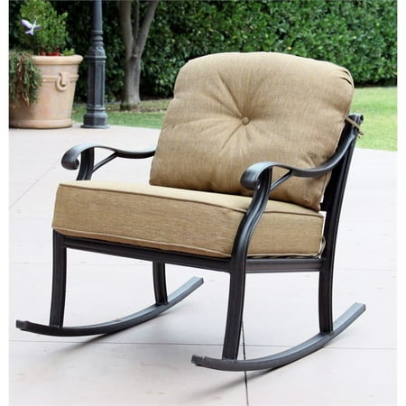 Nassau Patio - Darlee Nassau Patio Rocking Chair in Antique Bronze (Set of 2)