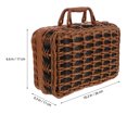 thumbnail image 4 of OULII retro style suitcase with packaging decorative storage box black 1Pack, 4 of 8