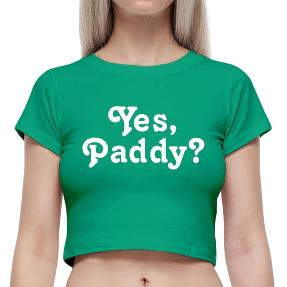 Alun St. Patrick's Day Cropped Short Sleeve T Shirts for Women Crewneck Stylish Stretch Tight Top Soft Comfort Fashion Festival Graphic Tee Summer Casual T-Shirts 14-Green XS