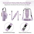 thumbnail image 3 of CozyNestFinds Carrier Bag with Phone&Flap Pockets for Stanley 40/30oz Tumbler with Handle, Insulated Neoprene Cup Holder Carrier Bag w/Shoulder & Handheld Strap Fits Stanley Cup Accessories, 3 of 17
