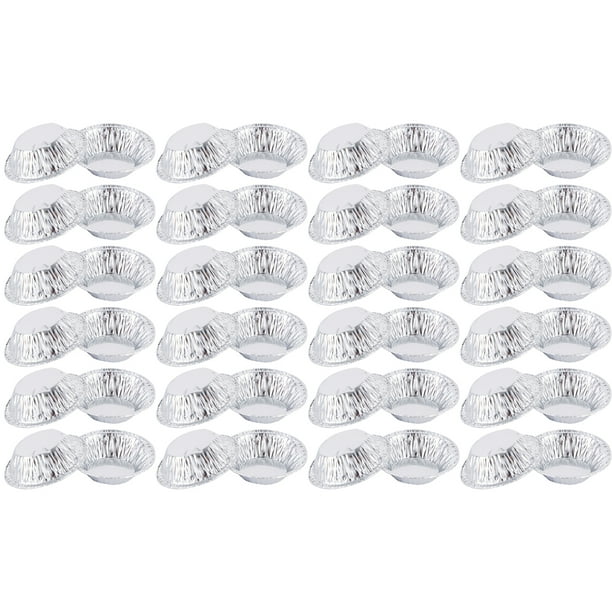 Huevo Latas Desechables Tarta De Pastel Multifuncional Tarta De Huevo Molde De Aluminio Molde De Tarta De Huevo Tazas Para Hornear Resistentes Al Calor Para Interior Hogar Cocina 100Pcs Eigraketly HA018713-00