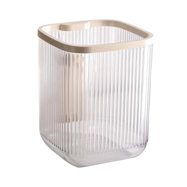Mini bote de basura para mesa, para dormitorio y oficina. blanco