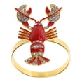 thumbnail image 3 of Milue 12Pcs Cute Lobster Napkin Rings Metal Serviette Buckle Holder Theme Party Decor, 3 of 7