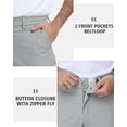 thumbnail image 5 of Mens Golf Pants Stretch Work Dress Pants 30"/32" Quick Dry Lightweight Casual Comfy Trousers with 3 Pockets, 5 of 7