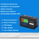 thumbnail image 4 of Medidor De Batería Digital Monitor RV Pantalla De Voltaje De Memoria De Apagado 8-30 V Con 2 Puertos USB, Adecuado Para Barcos De Motocicletas De Automóviles Marinos, 4 of 7