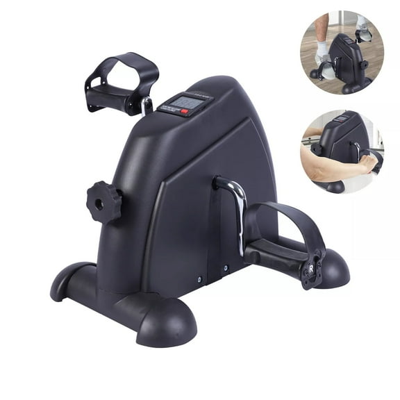 Under desks exercise bicycles Mini foot pedal exerciser with LCD Display for Indoor Home Gym Cycle Leg Arm Workout