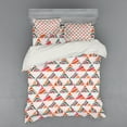 thumbnail image 2 of Ambesonne Tribal Bedding Set 3 Pcs, Watercolor Triangles, Twin XL, Orange Jade Green Pink, 2 of 3