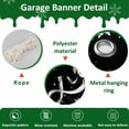 thumbnail image 6 of Fsddascl 7 x 16 Ft Christmas Garage Door Cover, Black Christmas Snowman Large Garage Door Banner, Xmas Botanical Birds Snowflake Hanging Garage Mural Background for Indoor Outdoor Xmas Party Supplies, 6 of 9