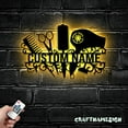 thumbnail image 3 of Craftnamesign Custom Hair Salon Metal Wall Art LED Light, Personalized Hair Stylist Name Sign, 3 of 5