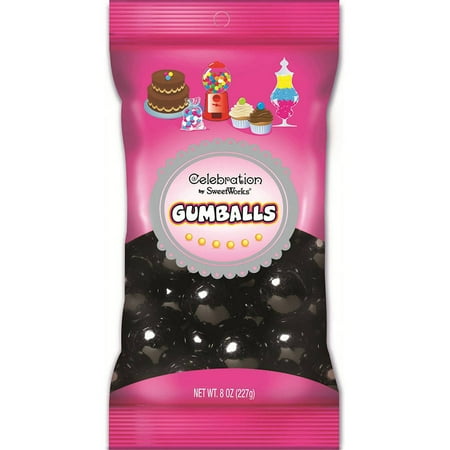 Celebration By Sweetworks Candy Gumballs, 8oz Bag