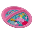 thumbnail image 3 of Plato Fun Kids Redondo con Divisiones Peppa Pig Multicolor, 3 of 4