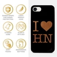 thumbnail image 4 of Case Yard Wooden Case for iPhone-SE Soft TPU Silicone cover Slim Fit Shockproof Wood Protective Phone Cover for Girls Boys Men and Women Supports Wireless Charging I Love Honolulu Design, 4 of 7