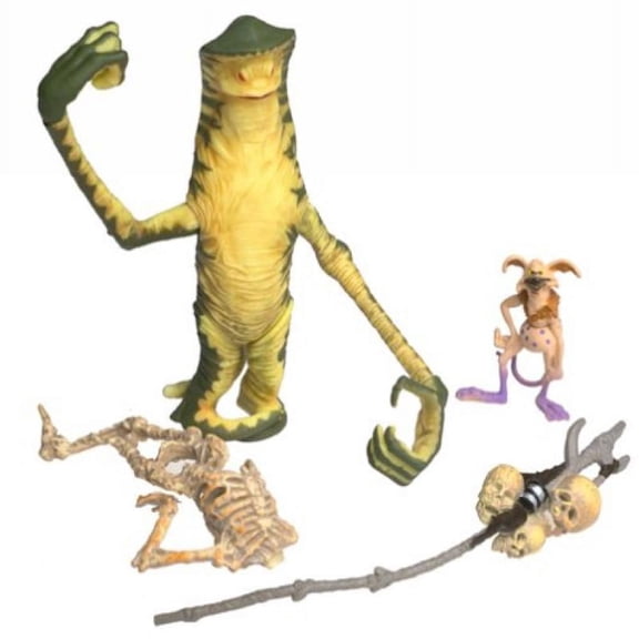 Star Wars - Power of the Jedi - Action Figure - AMANAMAN with Salacious Crumb (3.75 inch)