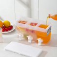 thumbnail image 2 of 26-27 Refrigerator Cold Water Jug With Faucet Large Capacity 3 Compartments Fruit Teapot Kitchen Household Ice Juice Machine Summer Necessities, 2 of 5