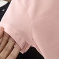 thumbnail image 5 of LNMQLPDBS Toddler Girls Clothes Cute Tops with Bow in The Back Solid Color Short Sleeve Crewneck T Shirts 12-18 Month Girl Clothes Gifts for Toddlers Kids Summer Trendy Tops Pink 3-4 Years, 5 of 6