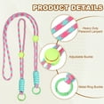 thumbnail image 3 of Lanyard de paracord de alta resistencia, collar ajustable para silbatos, correa trenzada para muñeca con anillo de resorte, 3 of 6