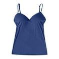 thumbnail image 6 of Daznico Tank Tops for Women,Shelf Bra Camisoles Adjustable Spaghetti Strap Tank Tops Basic Layer,Size 3XL, 6 of 6