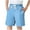 Blue, variant on Jamicy Sweat Shorts for Kids for 5-16 Years Kids Elastic Waist Knee Length Casual Soft Shorts for Girls Bermuda Shorts