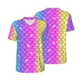thumbnail image 3 of Daiia Rainbow Scales2 Mens Baseball Jersey Button Down Shirts Short Sleeve Sports Uniforms-3X-Large, 3 of 9