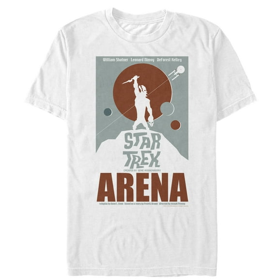 Men's Star Trek: The Original Series Arena S1 Episode 18 Poster  Graphic Tee White Large