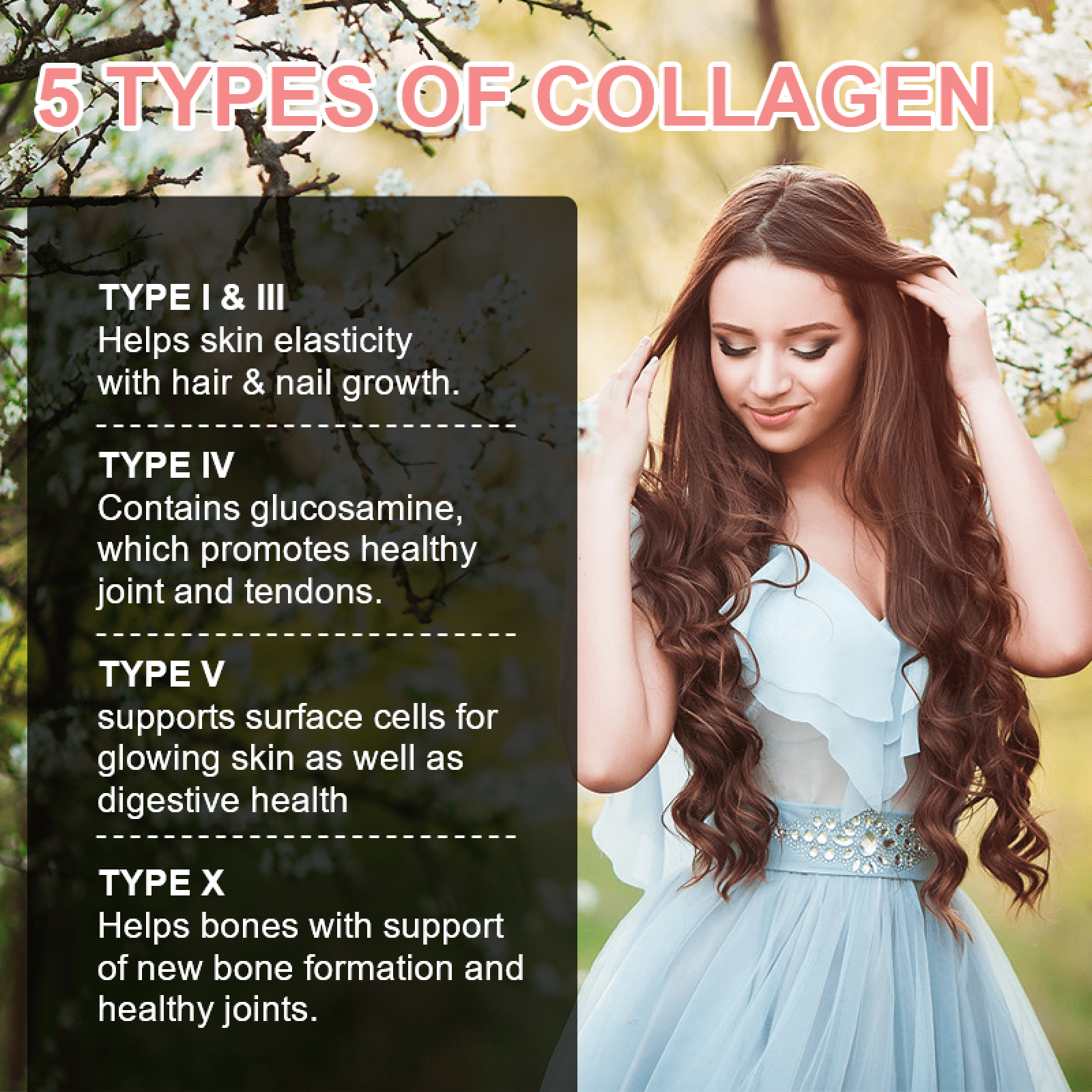 (2 Pack) Multi Collagen Capsules, with Hydrolyzed Collagen Type I, II, III, V, X for Hair, Skin, Nail & Joint Support, 120 Capsules