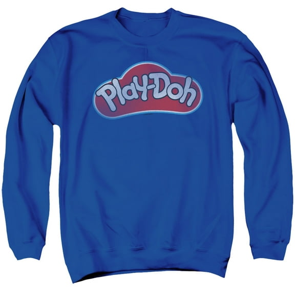 Play Doh Lid Adult Crewneck Sweatshirt Royal Blue