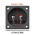 thumbnail image 4 of GUYUTING Easy Install Speaker Terminal Box Black ABS Silver Connectors Fits 5mm Cable for DIY Speaker Projects Home Audio, 4 of 8