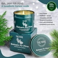 thumbnail image 5 of Balsam Fir Pine - Soy Candles for Home Scented - Natural Clean for Home Meditation Gift Travel -Long Lasting -Highly Scented - Velas Arom�ticas para el Hogar - 5 oz Tin Christmas Gift for Men & Women, 5 of 6