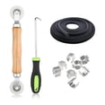thumbnail image 1 of 11 Pcs Screen Repair Kit, Screen Roller Tool with Bearing, 65FT Screen Spline 8Pcs Screen Clips and Spline Removal Hook, 1 of 5