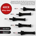 thumbnail image 2 of Rivet Converter,Kit -m8 Drill Rivet Converter Rivet Adapter Kit Set Drill Conversion Tools Tool Rivet Adapter Twirltide Dsfen Kit -m8 Drill Cousopo Converter Rt Tool, 2 of 6