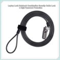 thumbnail image 2 of 3X Seguridad Antirrobo CombinacióN Bloqueo de Cable para Computadora PortáTil Bloqueo de ContraseñA de 4 DíGitos, 2 of 5