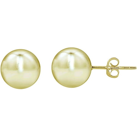 Signature 18K Gold Plated 4mm Ball Stud Earrings One Size Gold tone