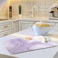 thumbnail image 6 of FREEAMG Purple Marble Dish Drying Mat Absorbent Reversible Drying Pad Dish Drainer Rack Mat for Kitchen Countertops Sinks, 18 x 24 Inch, 6 of 7