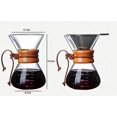 thumbnail image 2 of Cafetières Théières 400ml pot Résistant machine à Expresso avec Filtre en Acier Inoxydable v60 Cafetières (HTOOQ)), 2 of 5
