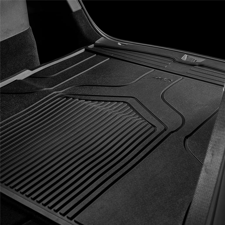 3W Floor Mats + Front & Rear Cargo Liner Fit for Tesla Model Y 2020-2023  TPE All Weather Custom Fit Floor Liner for 1st, 2nd Row and Trunk Mat,  Black 