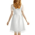 thumbnail image 2 of AUNVITO Girls Summer Swing Dress Polka-Dot Tulle Princess Party Casual Dress, 2 of 7