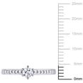 thumbnail image 2 of Everly Women's Created Sapphire and Diamond Sterling Silver Engagement Ring, 2 of 6