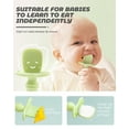 thumbnail image 6 of acdanc Baby Utensils 4-Piece Self Feeding Silicone Flatware Set with Silicone Handles, 6 of 7