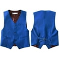 thumbnail image 6 of Boys Suits Set Slim Fit Kids Toddler Tux Suit for Teen Boy Wedding Outfit Communion Dress Clothes with Jacket Vest Pants Tie, 6 of 12